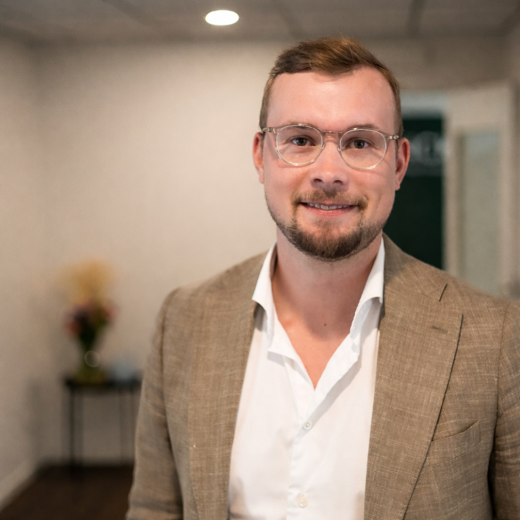 Porträtt av Johan Cederholm, grundare av Selteo.